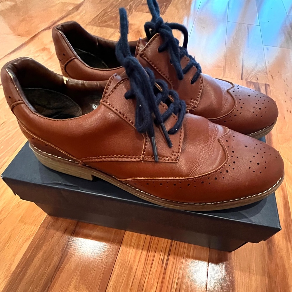 Cole Haan Harrison Wingtip Shoes - British Tan